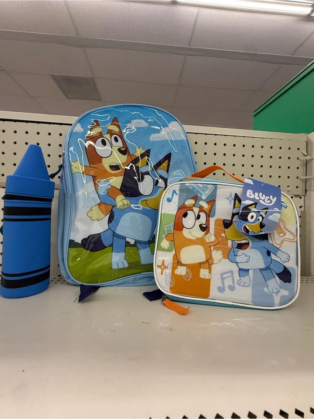 Bluey Kids Backpack and Lunch Bag Set - Light Blue
